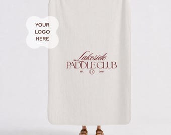 Custom Logo Blanket Corporate Gift Personalized Brand Employee Appreciation Business Promotional Merchandise Company Branded Textile Team