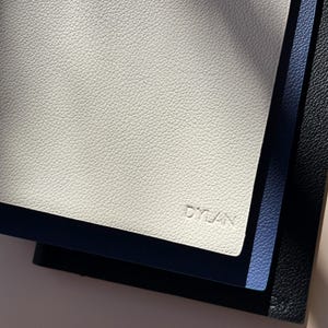 Personalized Leather Journal Vegan Notebook Embossed Custom Monogrammed Diary Engraved Writing Book Wedding Couple Keepsake Gift Office