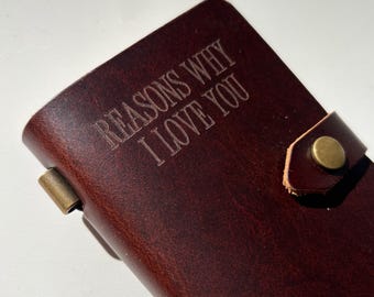 Personalized Leather Notebook for Dad Engraved Leather Journal Gift for Grandpa Birthday Unique Gift Idea Custom Father Day Sentimental Gift