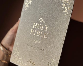 Personalized KJV Bible for Women Custom Holy Bible Gift Engraved First Christian Bible for Her Baptism Gift Devotional & Study Bible