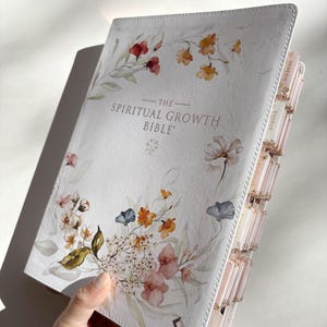 Floral NLT Tabbed Holy Bible for Gift for Christian New Living Testament Bible Study Gift for Christian Women Worship Youth Group