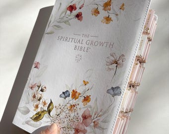 Floral NLT Tabbed Holy Bible for Gift for Christian New Living Testament Bible Study Gift for Spiritual Growth Bible Youth Group Bible