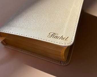 Custom Name Compact Holy Bible Study Gift for Christian Worship Women Personalized Faith Spiritual Gift for Women Engraved Jesus Bible