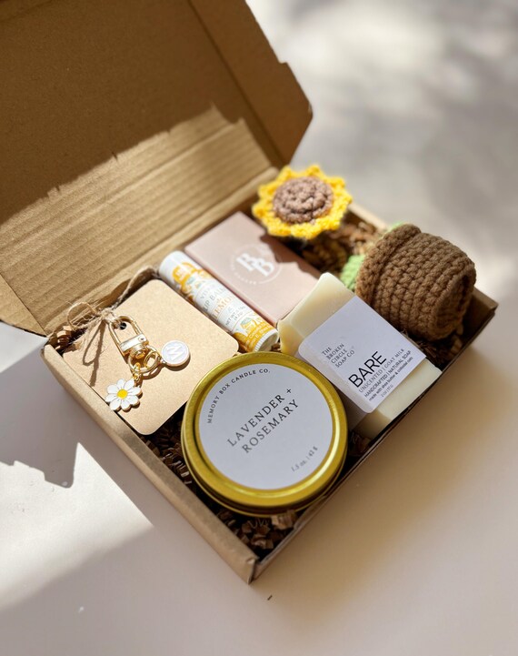 Sunshine Gift Box Cheer Up Care Package Hygge Comfort Cozy Surprise Happiness Mail Delivery Present Teacher Appreciation Set Encouragement