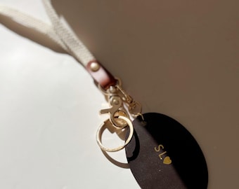 Personalized Registered Nurse ID Badge Name Leather Lanyard Keychain Custom NICU Nursing Student ID Badge Accessories Holder Grad Nurse Gift