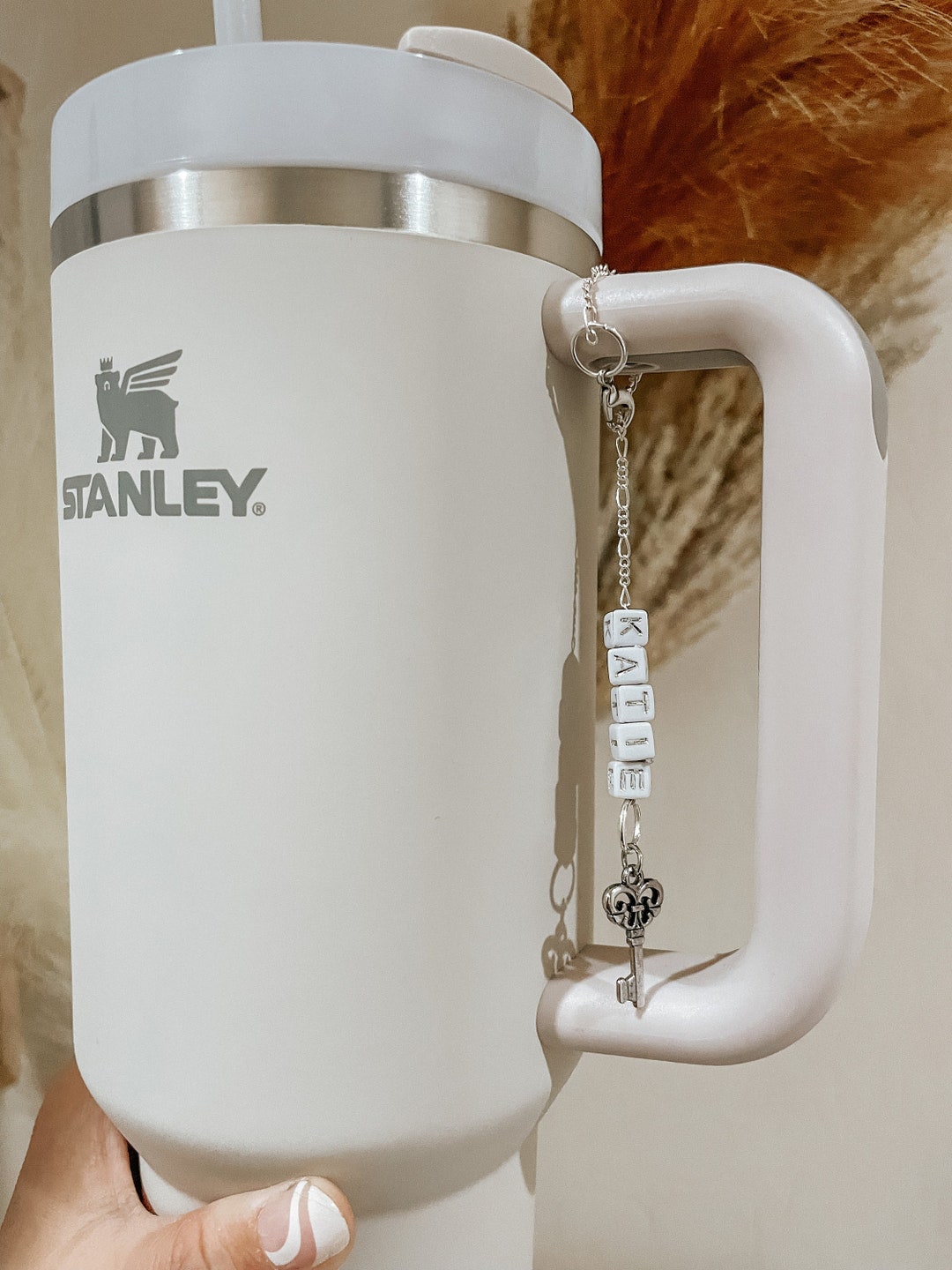 Stanley Tumbler Handle Charm 💗 #stanleytumbler #stanleyquencher #stan