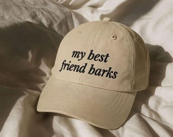 Dog Mom Hat Embroidered Cotton Baseball Cap Adjustable Strap Beige Casual Accessory Dog Dad Gift for Wiener Dog Parent Dachshund Hat
