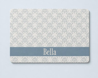 Custom Pet Name Feeding Food Mat Gift Pet Accessories Owner Personalized Dog Food Placemat for Bowl Water Station Gift For Adopted Pet Bowl