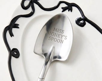 Personalized Funny Teacher Appreciation Bulk Gift Spoon Engraved Dessert Shovel Custom Ice Cream Spoon for Teacher Unique Teacher Gift Idea
