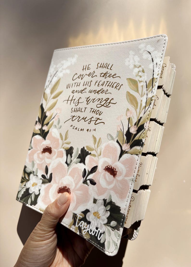 Personalized KJV Tabbed Bible for Women Custom Name King James Version ...