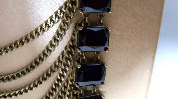 Vintage Dramatic Lane Bryant Statement Necklace R… - image 2