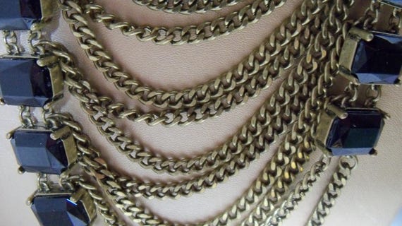 Vintage Dramatic Lane Bryant Statement Necklace R… - image 3