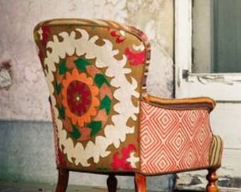 Custom Wingback Chair - any fabric