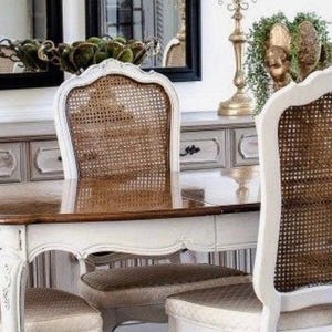 Custom 6 piece Elegant French Country Dining Chairs