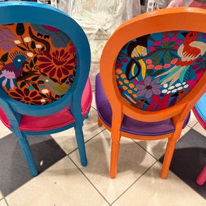 Custom Upholstered Kitchen Island Barstool | Handcrafted Artisan Seating with Mexican Textiles image 19