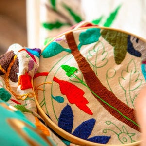 Custom Upholstered Kitchen Island Barstool | Handcrafted Artisan Seating with Mexican Textiles image 14