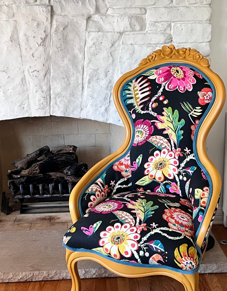 Customizable Antique Throne Chair Etsy