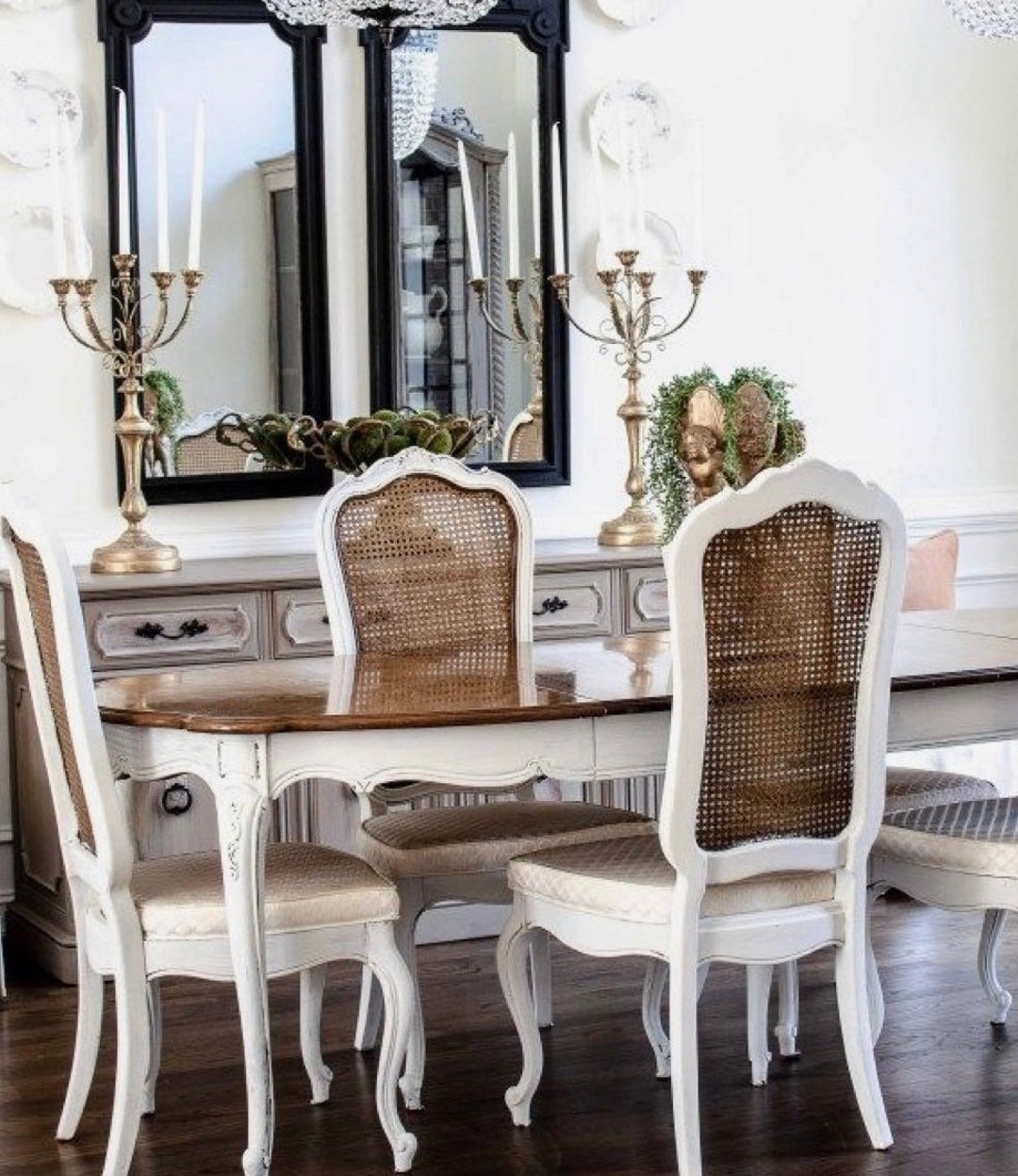 6 Pc Elegant French Country Dining Chairs Timeless Charm for Your Home Etsy