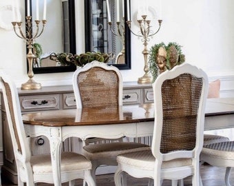 6 French Country Dining Chairs - Customizable