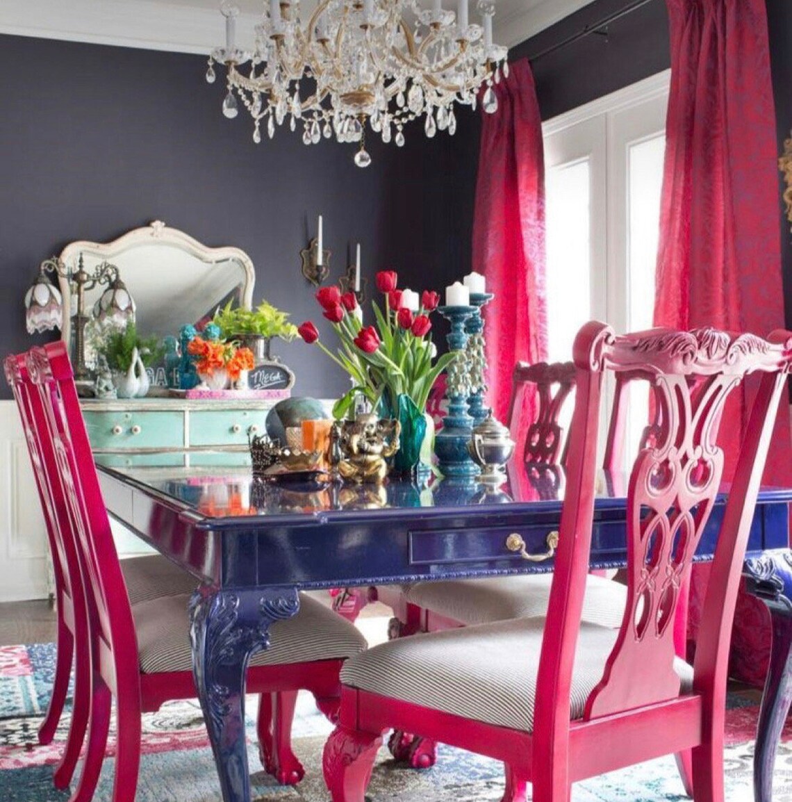 Eclectic Dining Chairs Customizable Etsy