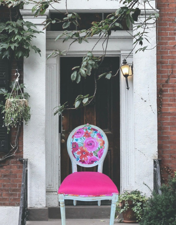 Floral Statement Chair - Customizable