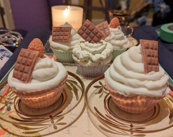 100% olive oil cupcake soap