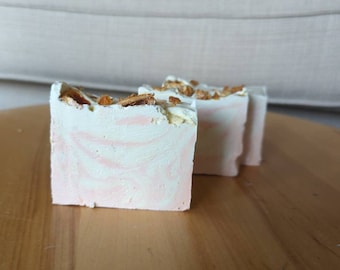 Orange dreamsicle cold process olive and goat milk soap