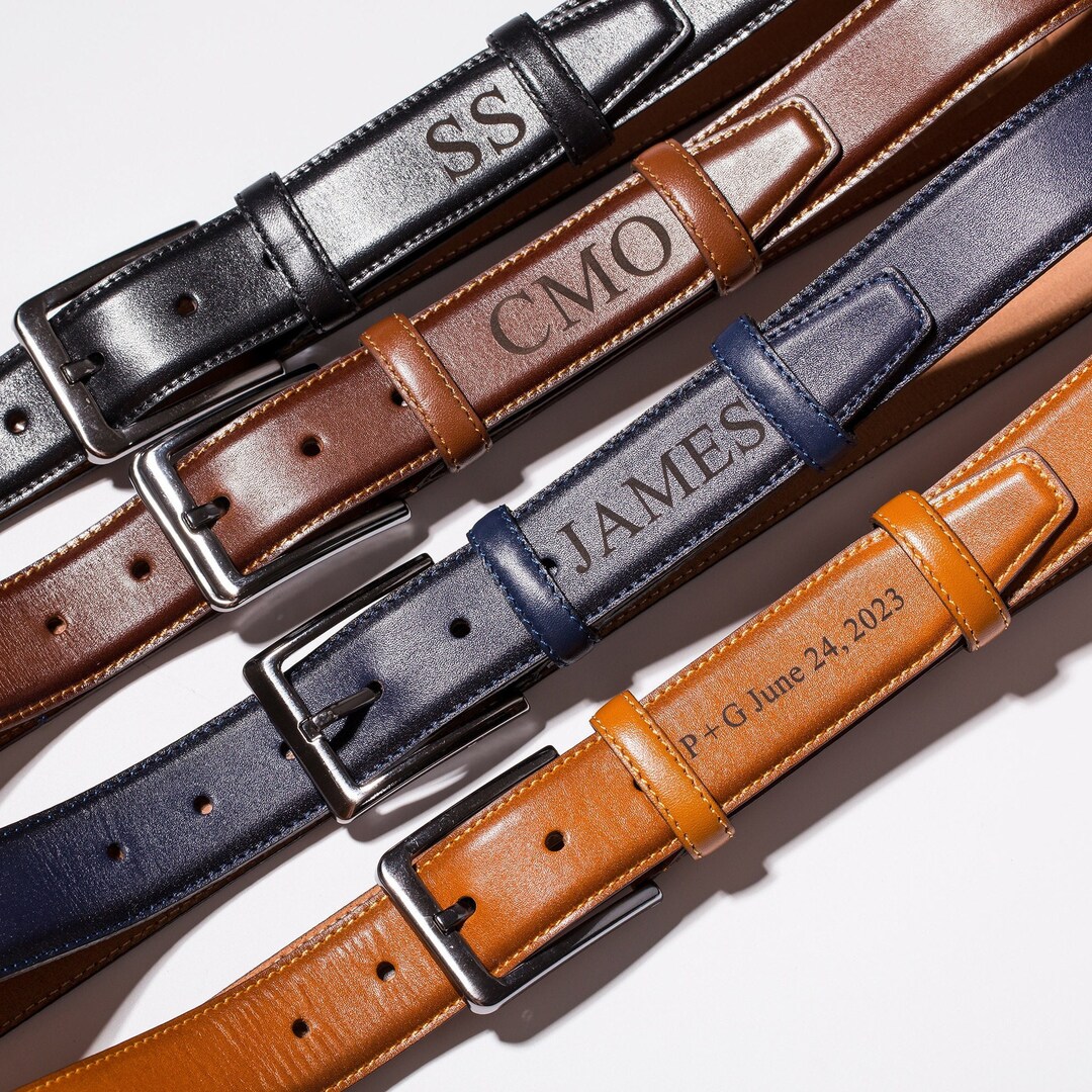 Personalized Mens Leather Belt Gift, Custom Fathers Day Gift ...