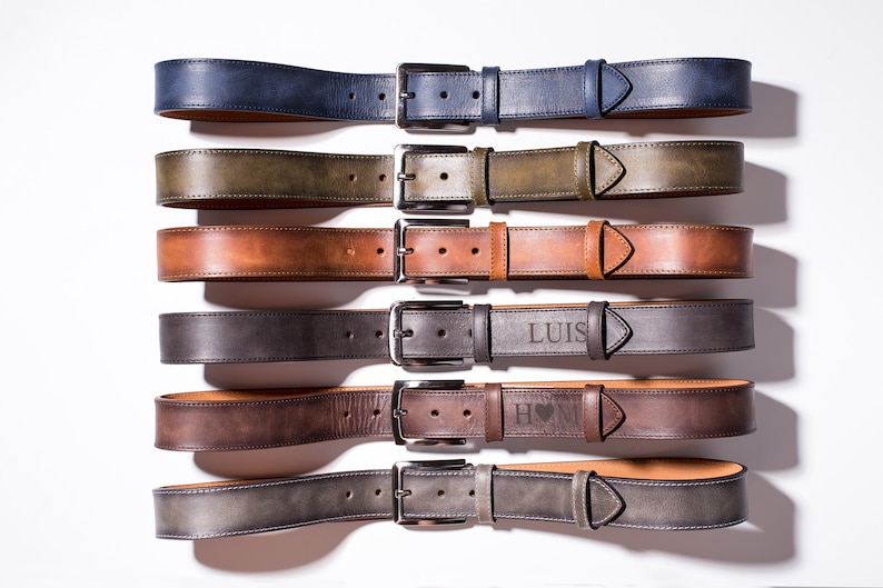 Custom Leather Belt Classic Leather Belt Name Belt Etsy