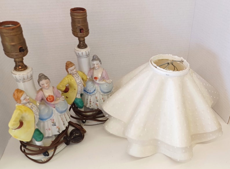 Occupied Japan Lamps Set of 2 Etsy