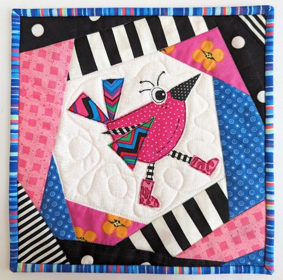 Ava on Ice - PDF Applique Page Mini Quilt Raw Edge Applique