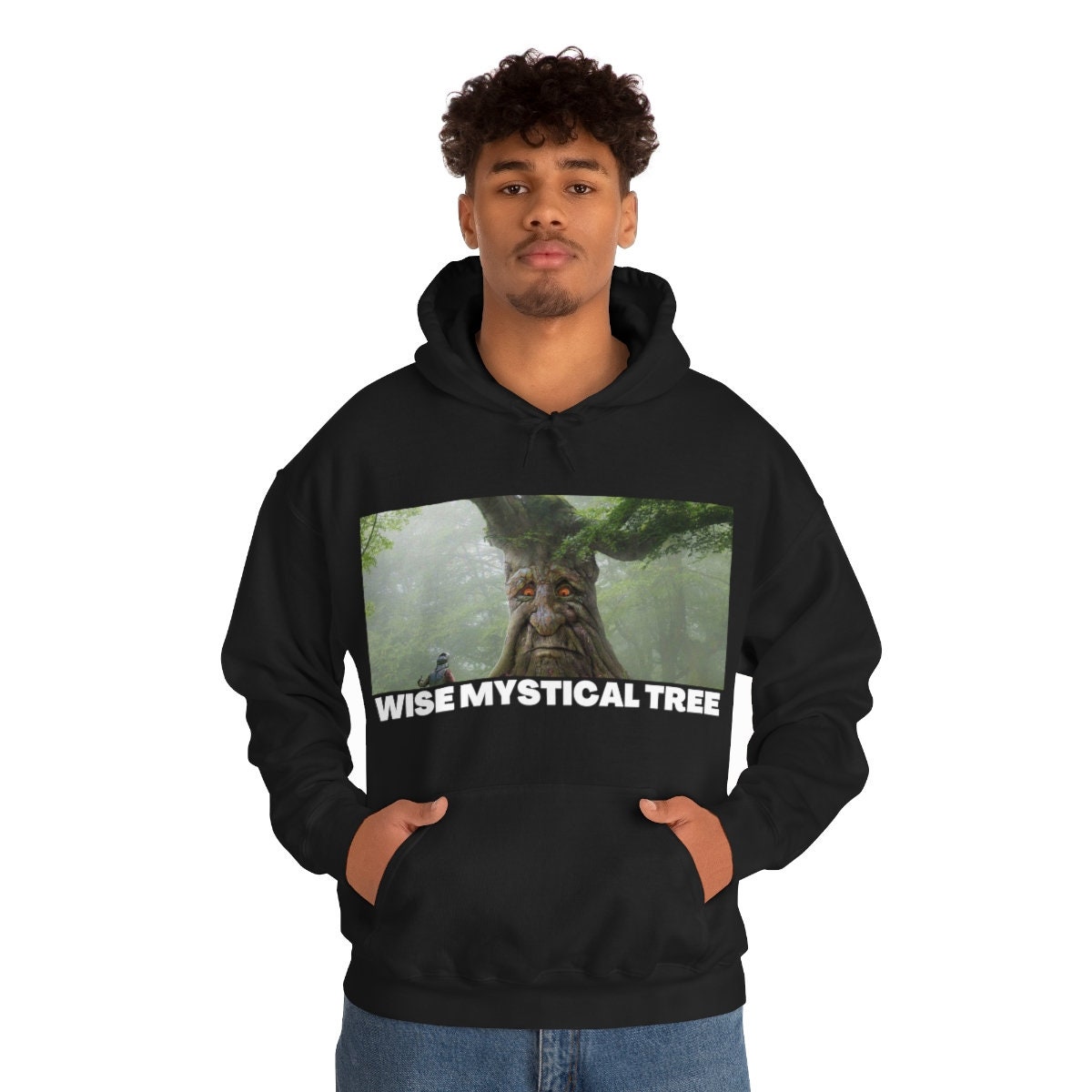 Wise Mystical Tree Meme Unisex Hoodie -  UK