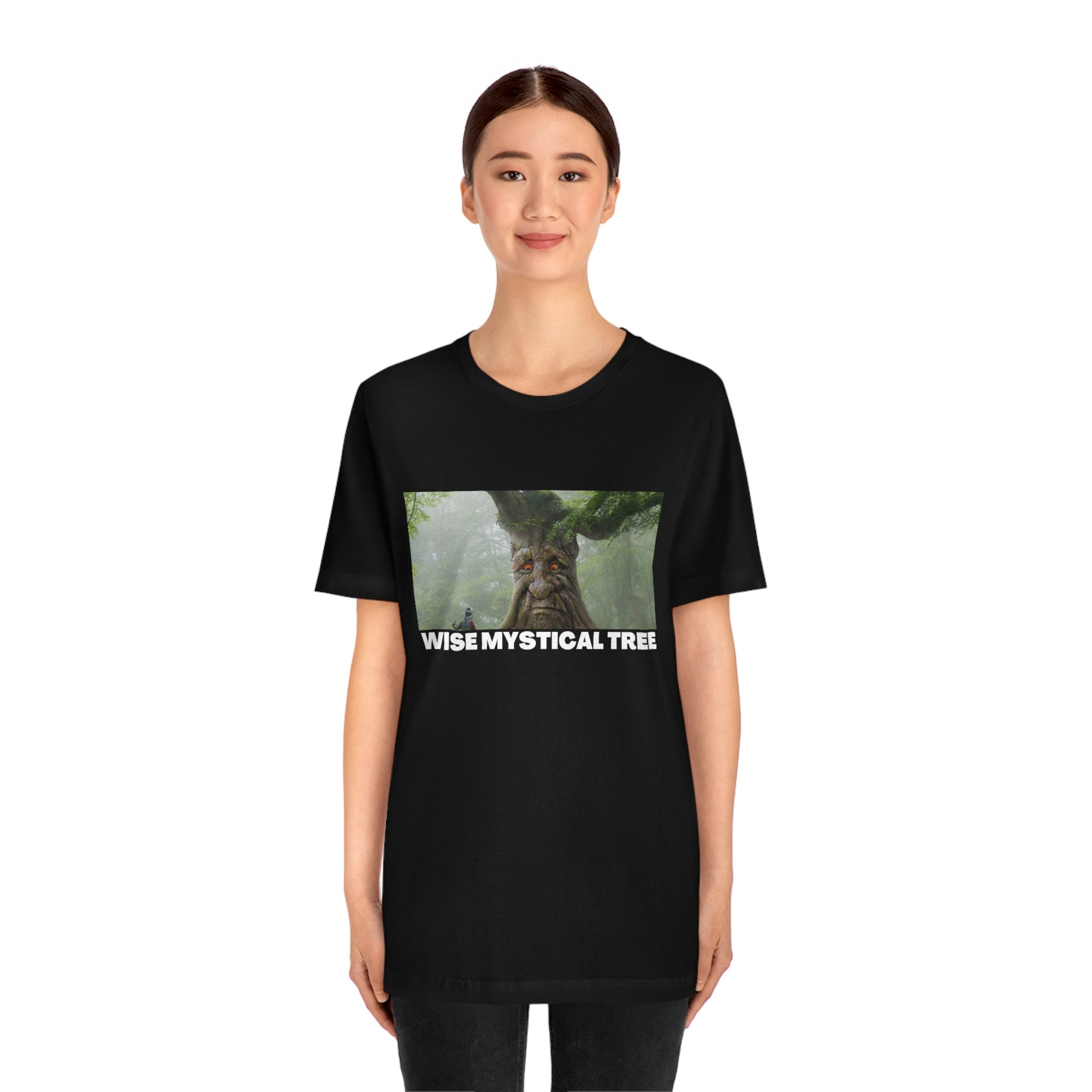 Buy Wise Mystical Tree Meme Unisex Tee Online in India 