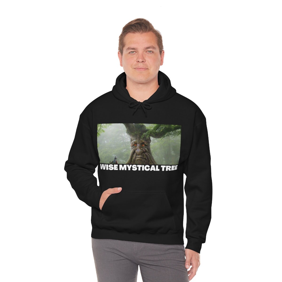 Not Me Being a Wise Mystical Tree Funny Meme Unisex Crewneck Sweatshirt