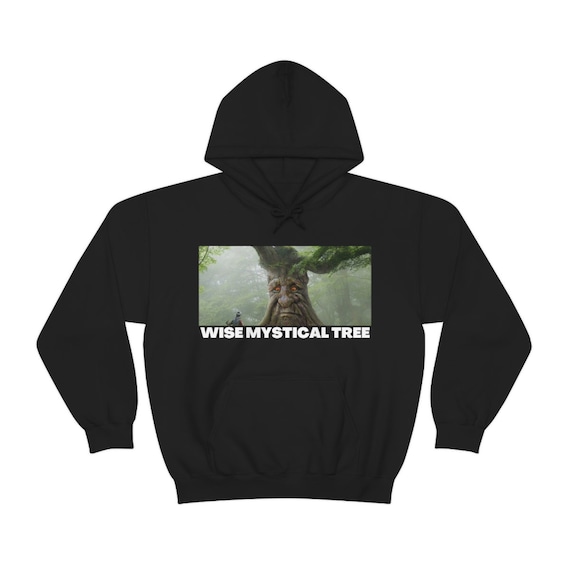 Wise Mystical Tree Meme Unisex Hoodie -  UK