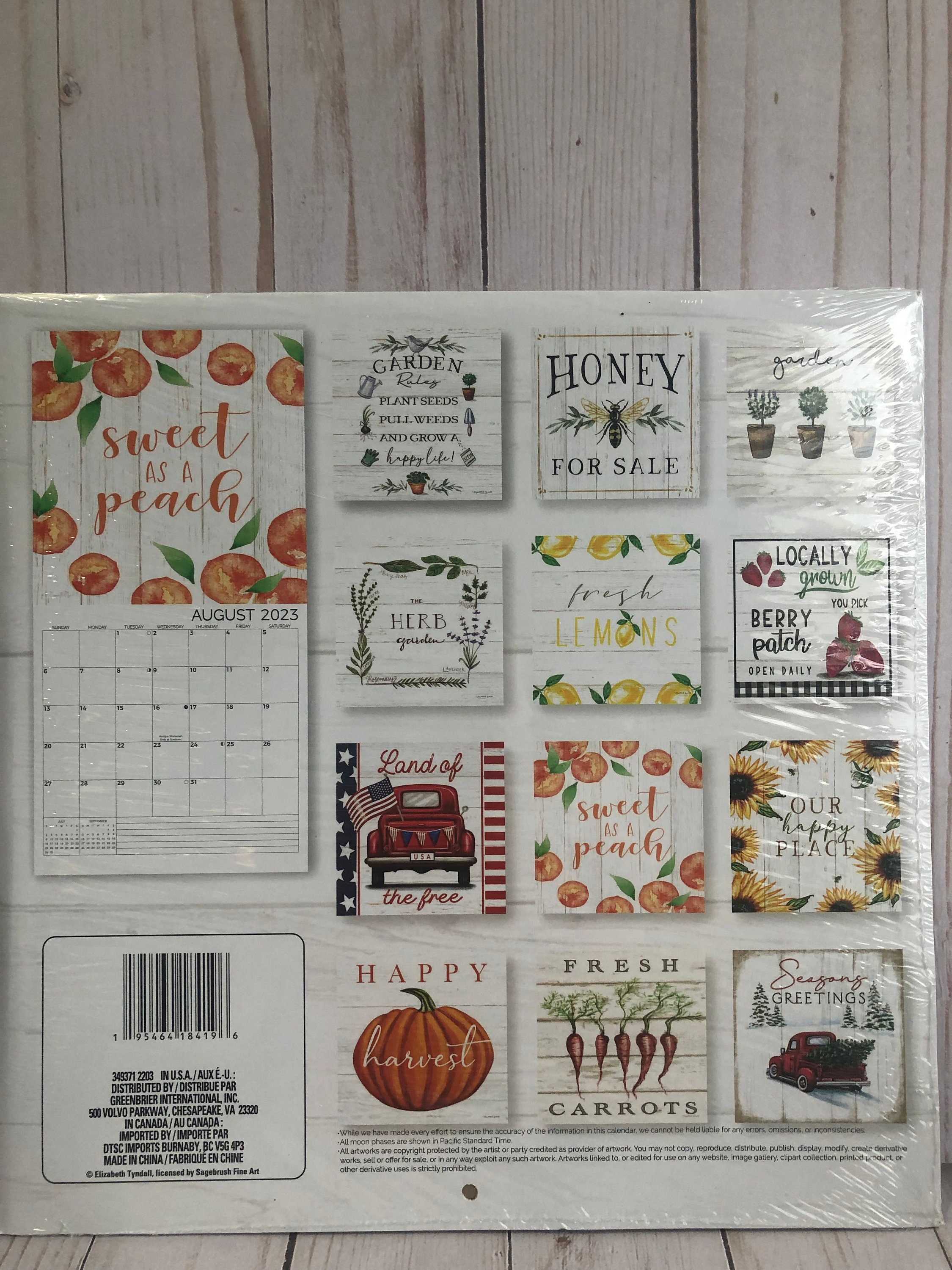 2023 Farmers Market Dollar Tree Calendar Etsy