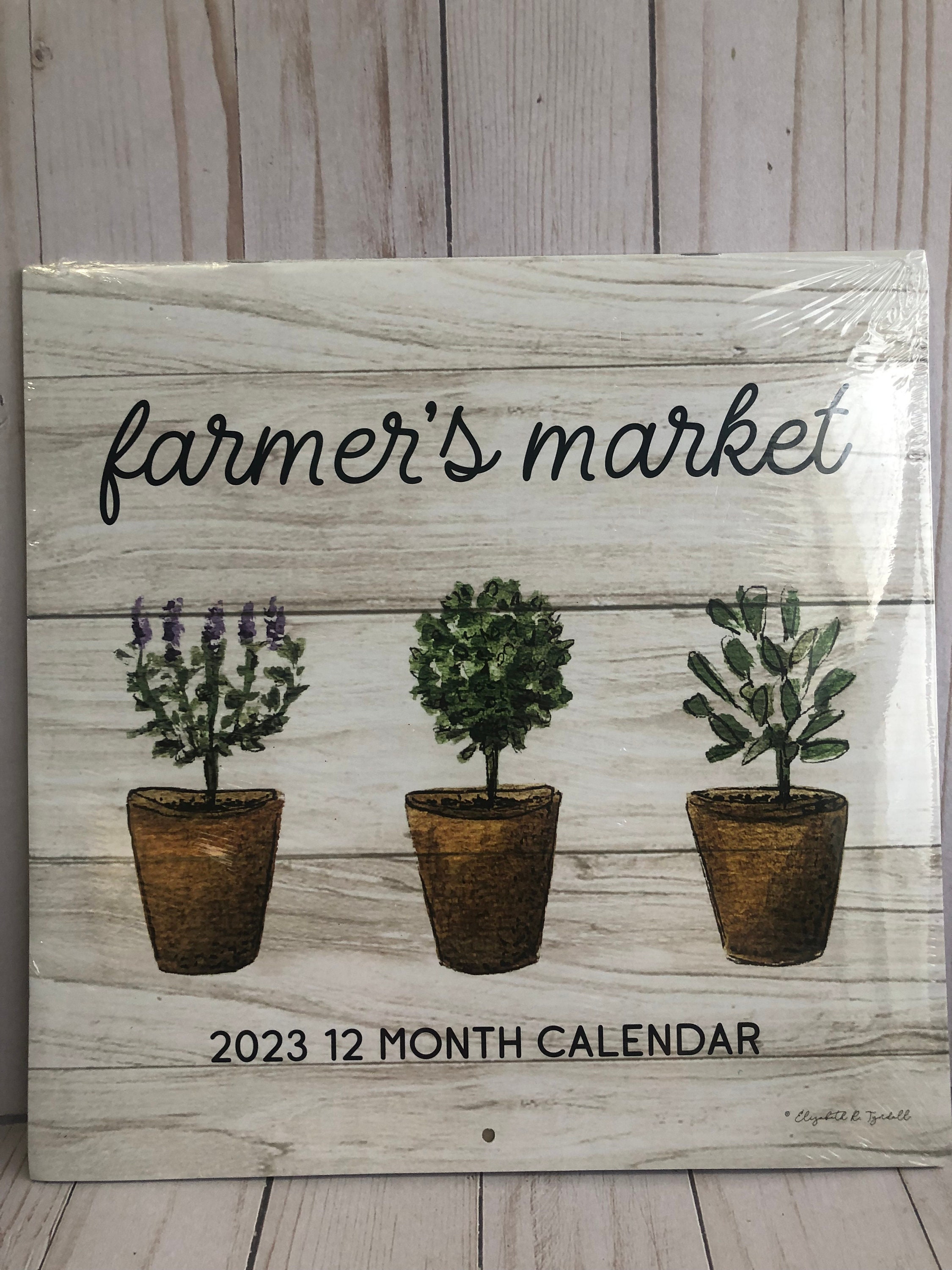 2023 Farmers Market Dollar Tree Calendar Etsy