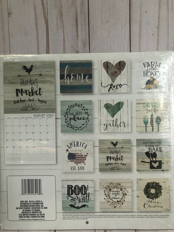 2023 HOME Farmhouse Dollar Tree Calendar - Etsy