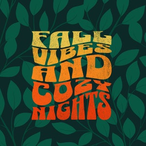 Fall Vibes Digital Print Png