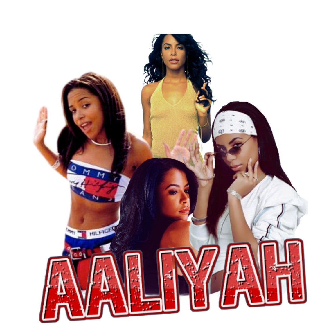 Aaliyah T-shirt Design Instant PDF Download - Etsy