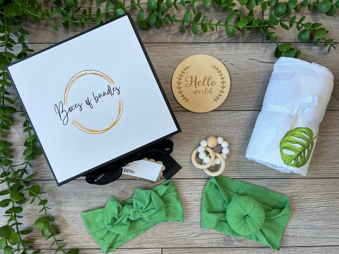 Baby Girl Gift Set | Baby Gift Set | Baby Hair Bow | Baby Shower Gift ...