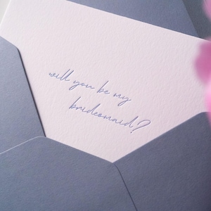 Cartão de proposta para madrinha de casamento, você será minha madrinha, cartão tipográfico manuscrito, caixa para madrinha de casamento, festa de casamento, cores personalizadas
