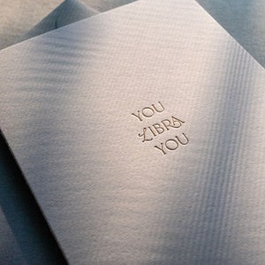 Carte d'anniversaire Balance, anniversaire du zodiaque, carte de voeux typographique, carte du zodiaque, carte d'anniversaire astrologie, cadeau pour une Balance, vous êtes une star