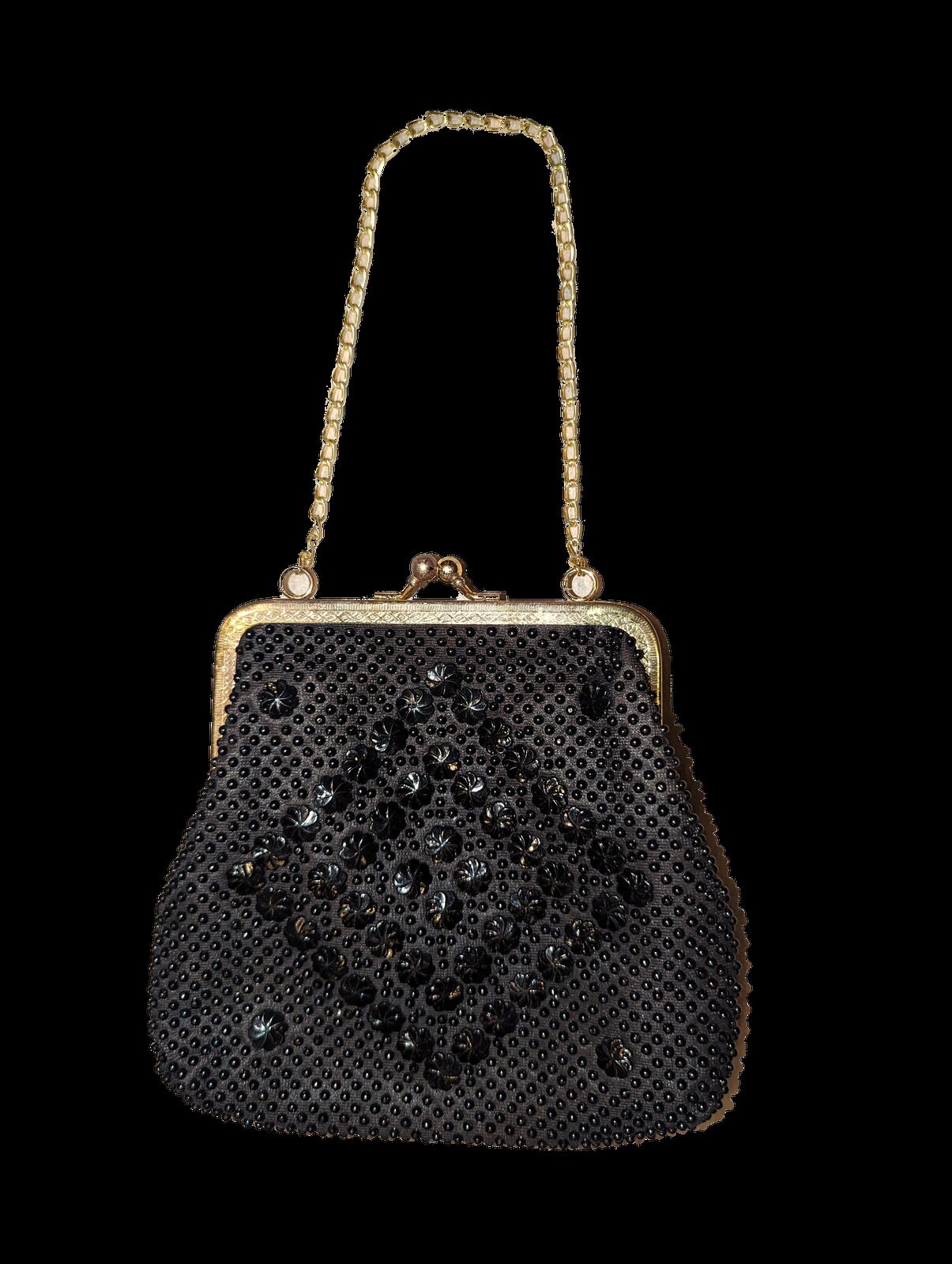 Black Gold Box Bag Purse Stars / Beaded / Zipper Closure / Handmade Seed  Beads / Unique Gifts for Her / Crossbody Long Strap / Canvas Back 