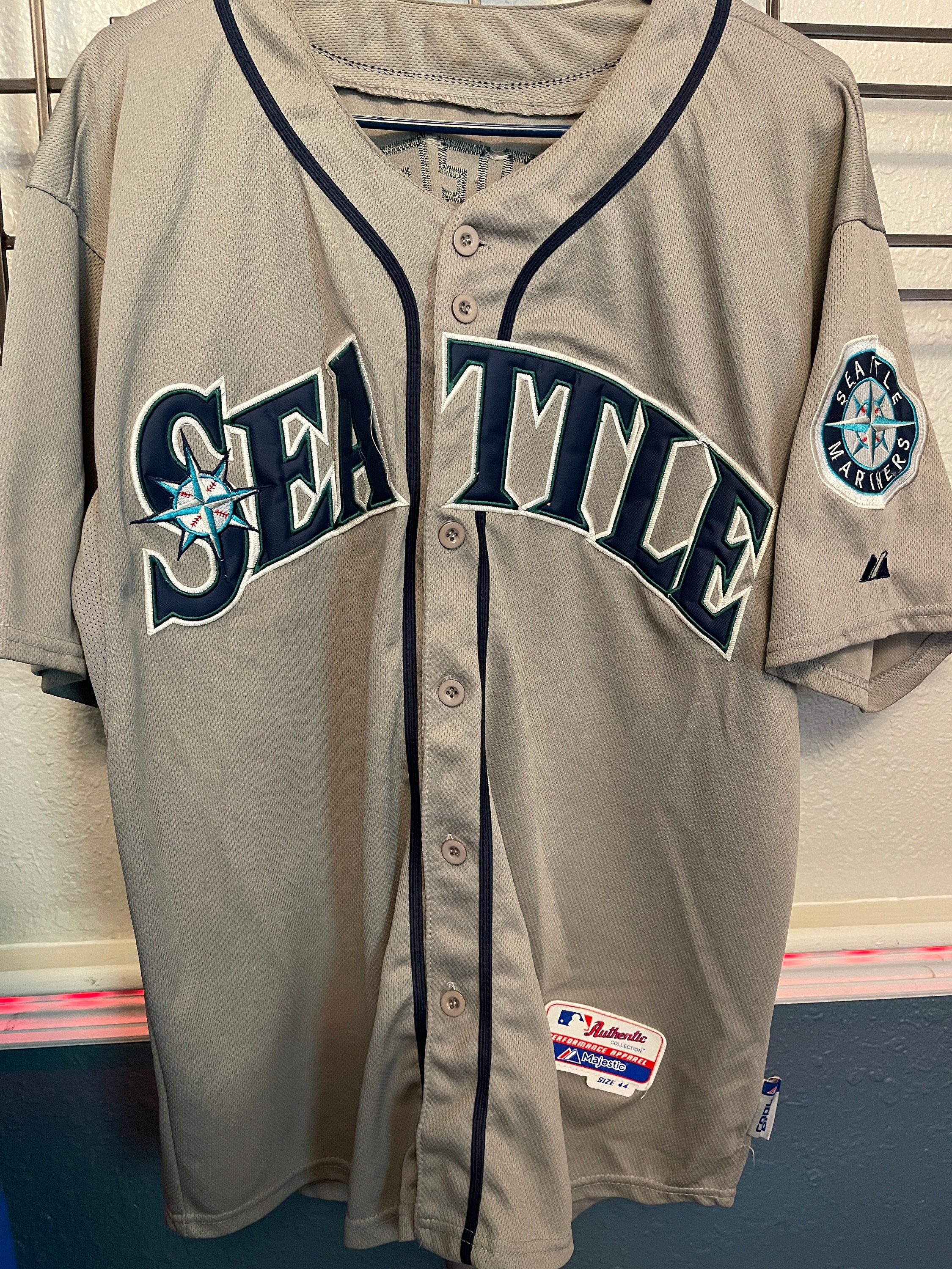 True Fan Vintage Ken Griffey Jr. Seattle Mariners baseball jersey size  large