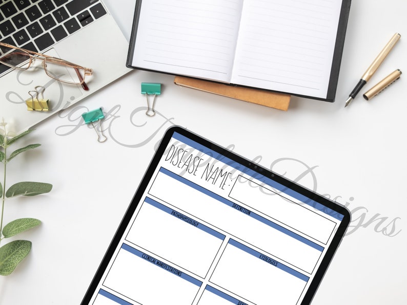 Disease Goodnotes Template Medical School Digital Studying Goodnotes