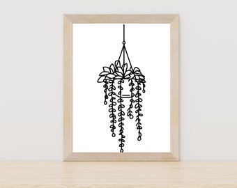 Flower line art