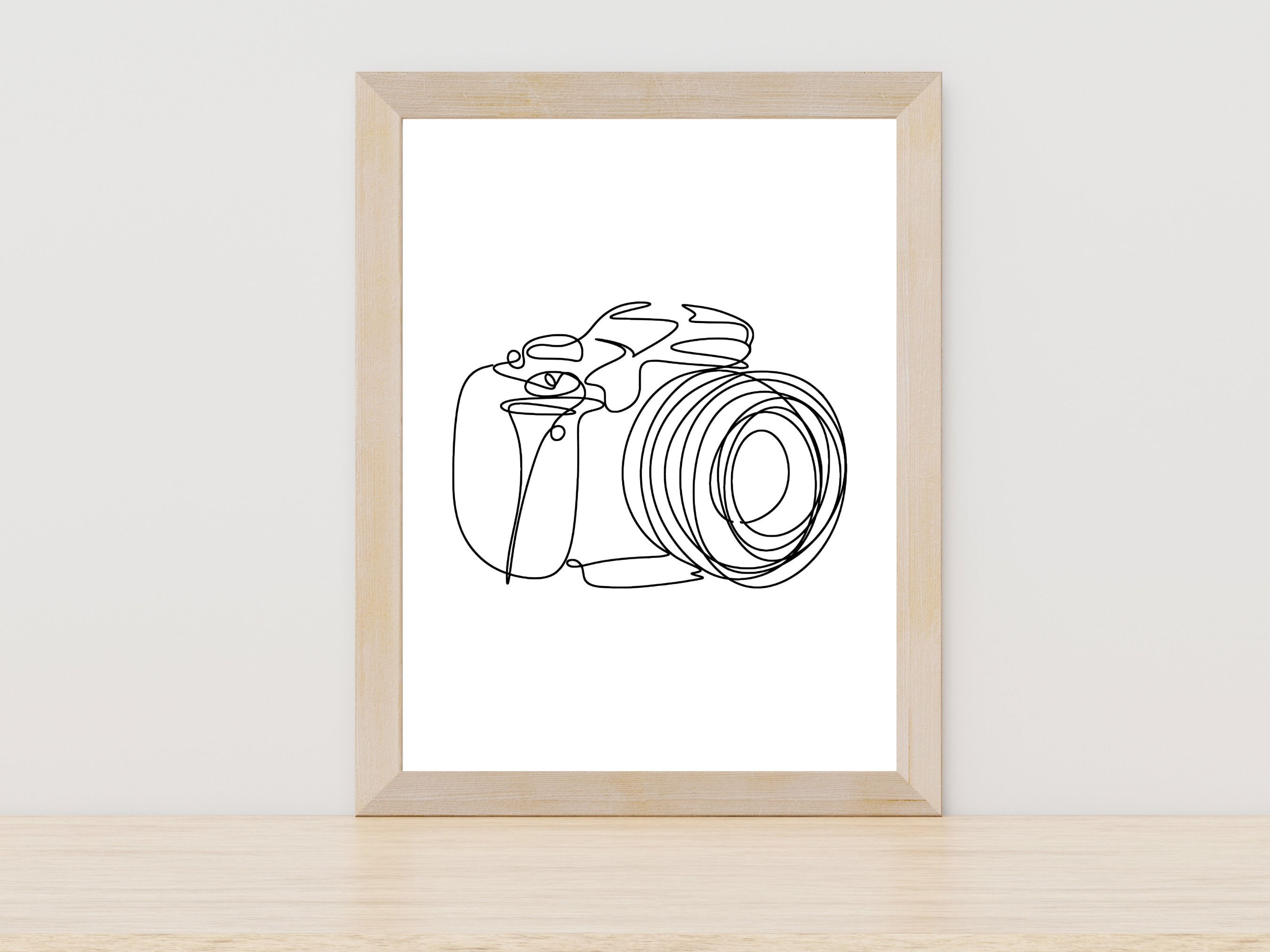 Photographer With Camera Drawing