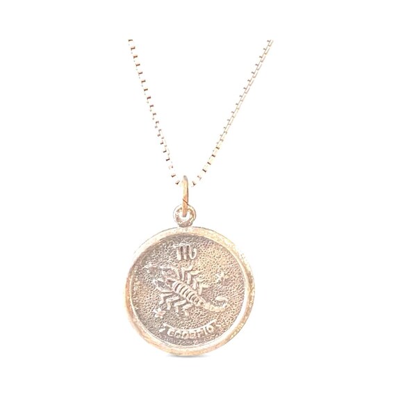 Sterling Silver 925 Scorpio Pendant Necklace