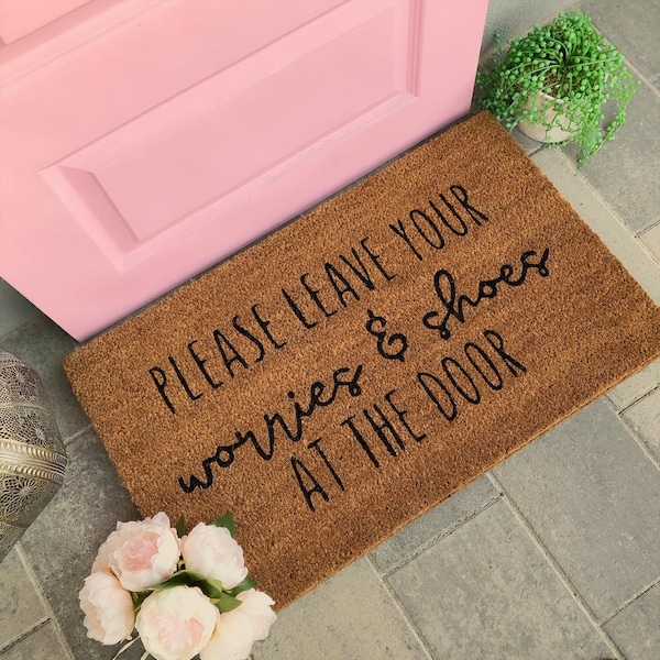 Shoes off Doormat Etsy